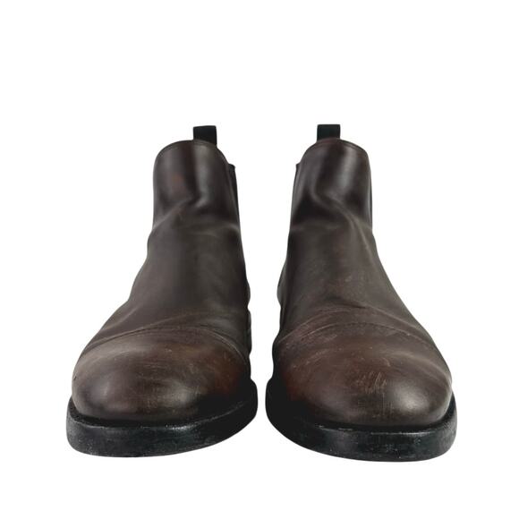 Cole Haan Men's Brown Leather Cap Toe Waterproof Slip On Ankle Boots Size 7.5 - Picture 2 of 7